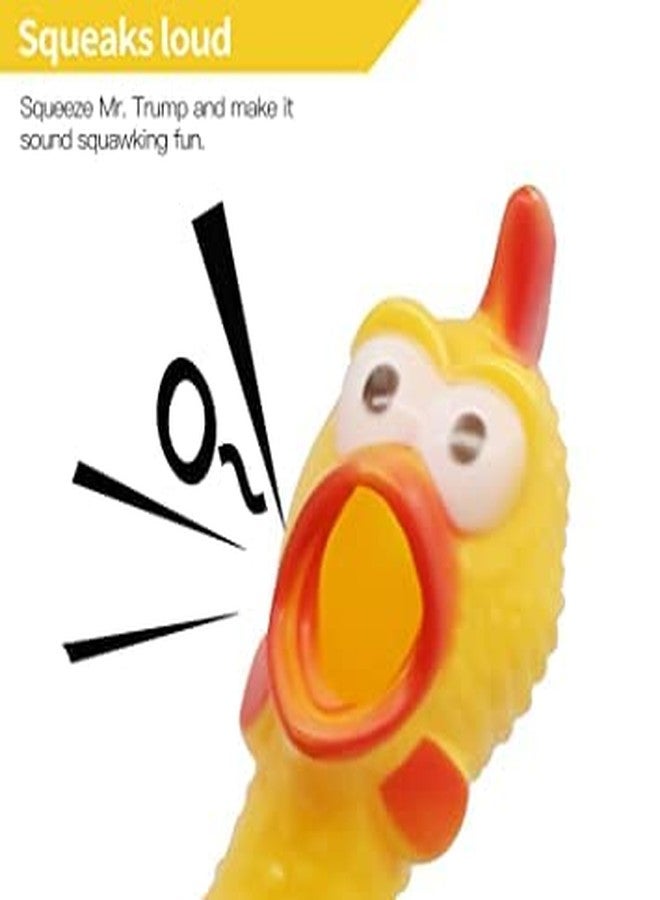 KsPups Safe & Non-Toxic Squawking Chicken Rubber I Squeeze Dog Toys with Sound I BPA Free I Chemical Free I Squeaky and Screaming I Chicken Toy for Pets or Kids (Pack of-1) - Image 4
